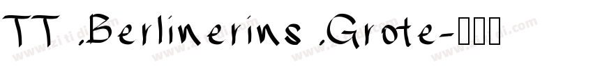 TT Berlinerins Grote字体转换